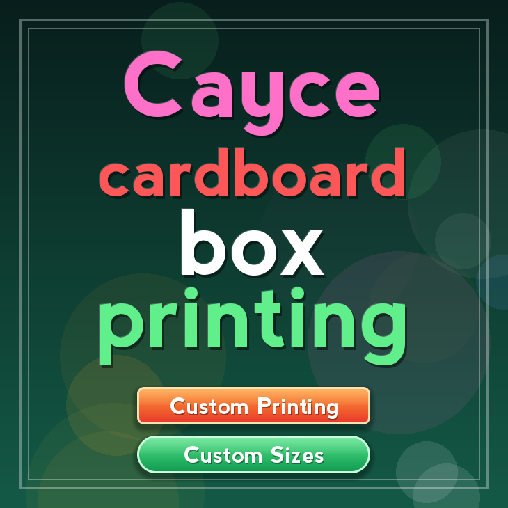 Cayce cardboard box printing