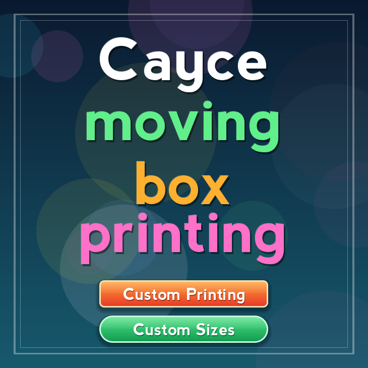 Cayce moving box printing