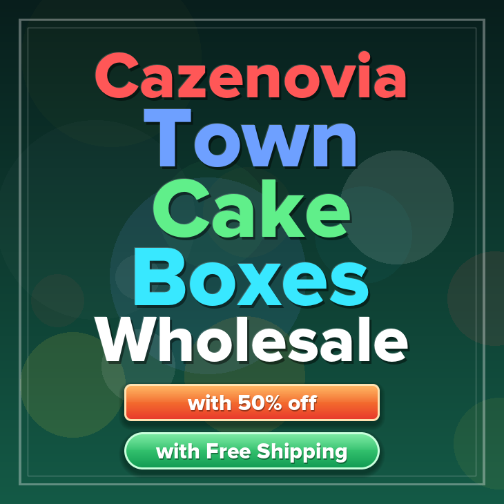 Cazenovia Town cake boxes
