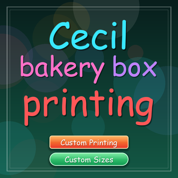 Cecil bakery box printing