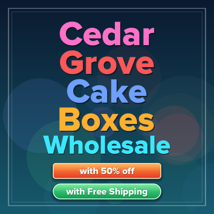 Cedar Grove cake boxes