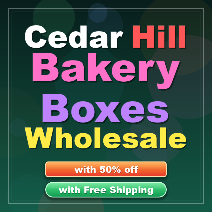 Cedar Hill bakery boxes