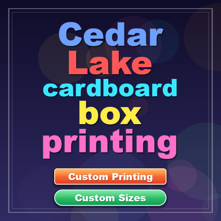 Cedar Lake cardboard box printing