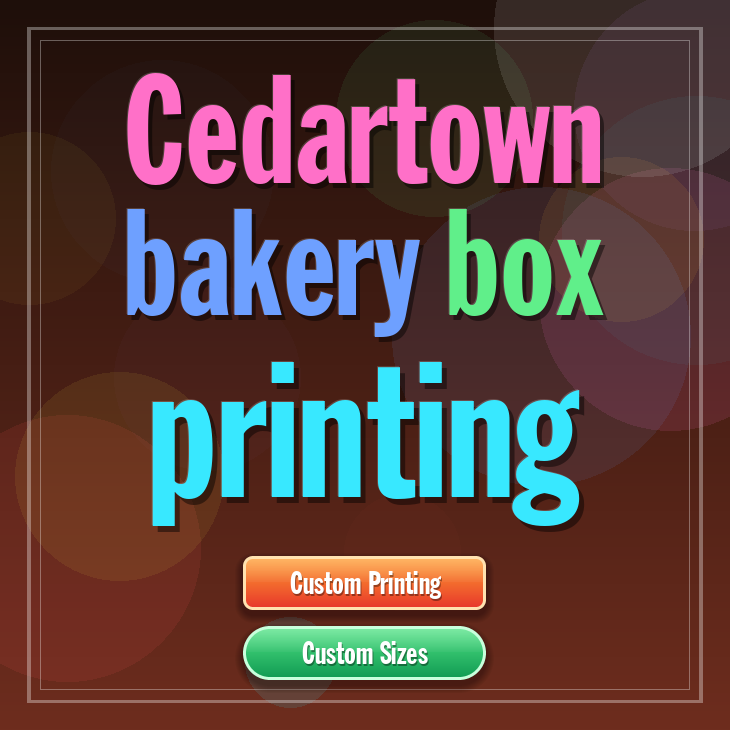 Cedartown bakery box printing