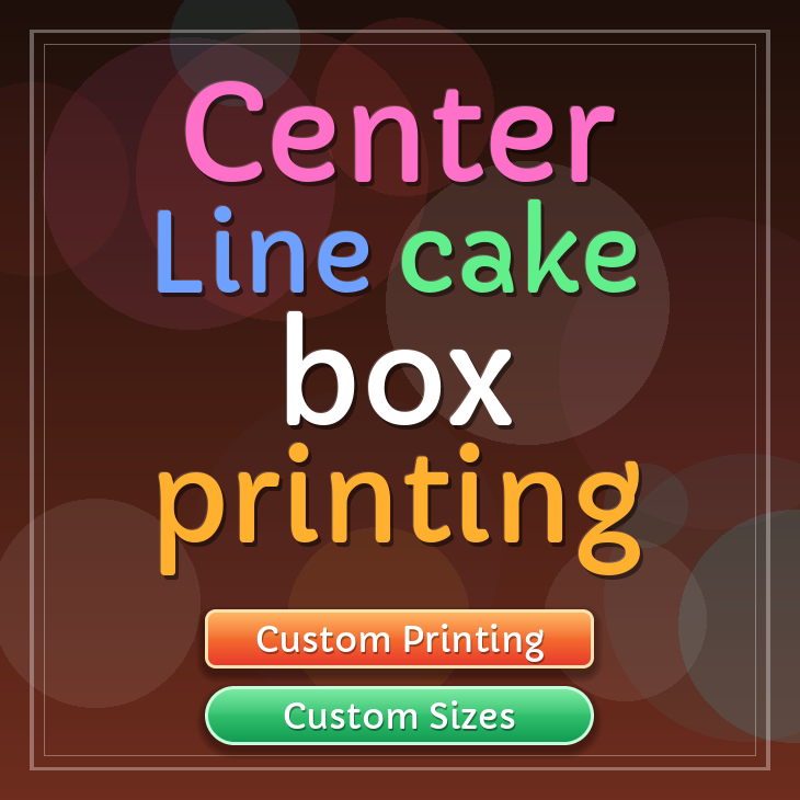 Center Line cake box printing