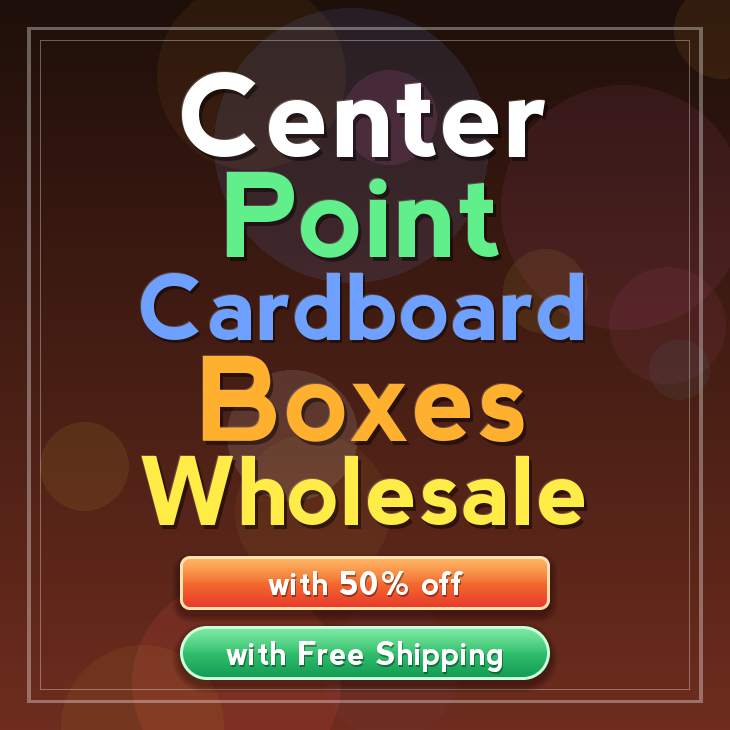 Center Point cardboard boxes