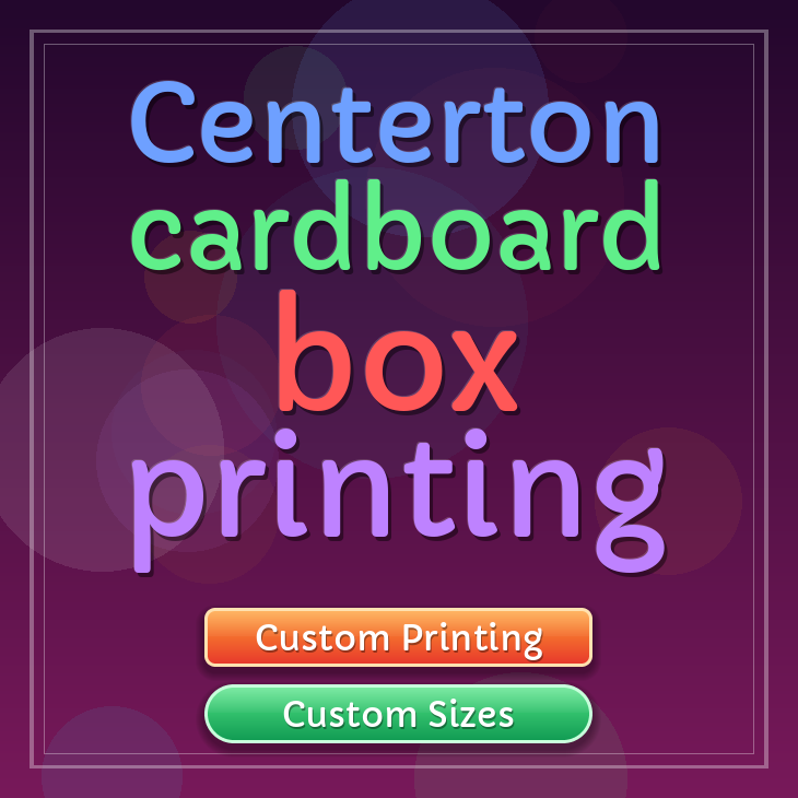Centerton cardboard box printing