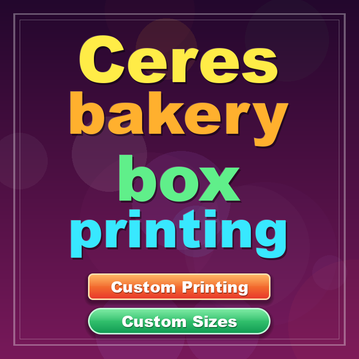 Ceres bakery box printing