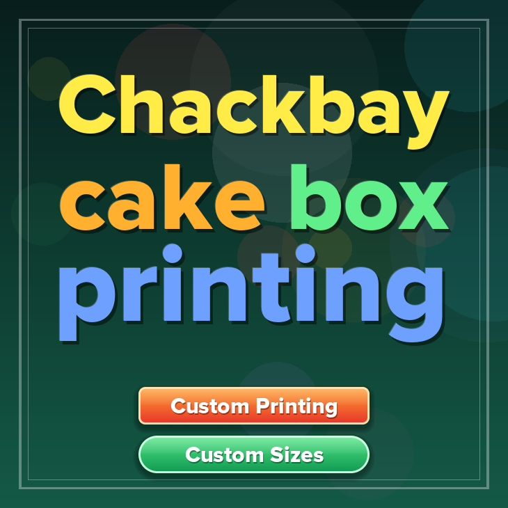 Chackbay cake box printing