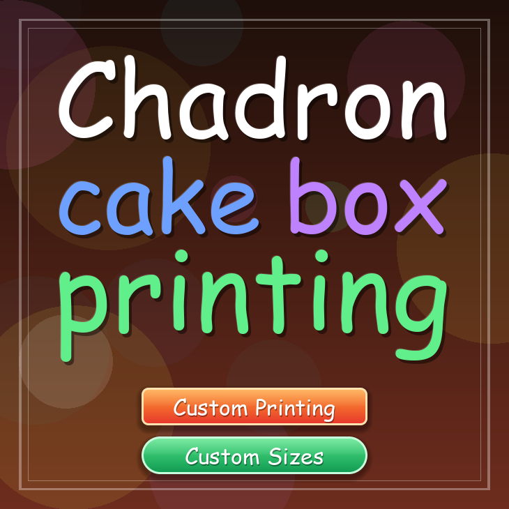 Chadron cake box printing