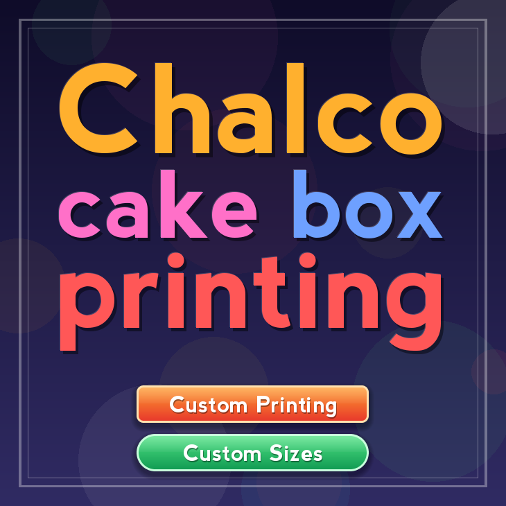 Chalco cake box printing