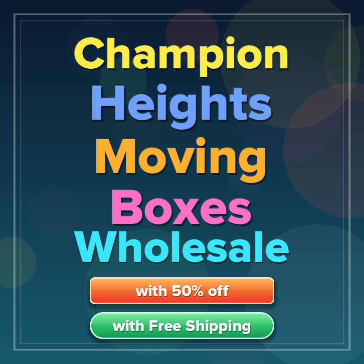 Champion Heights moving boxes