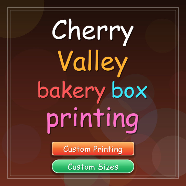 Cherry Valley bakery box printing