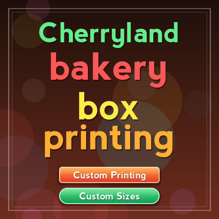 Cherryland bakery box printing