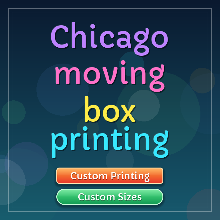 Chicago moving box printing