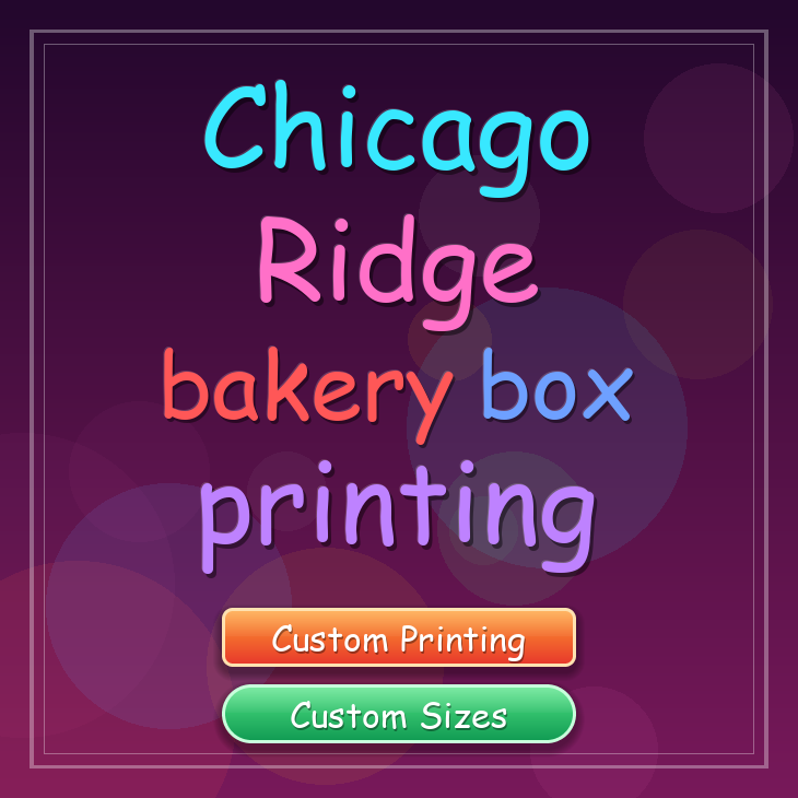 Chicago Ridge bakery box printing