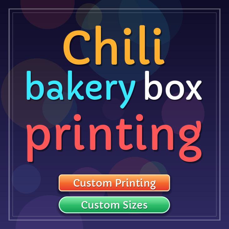 Chili bakery box printing