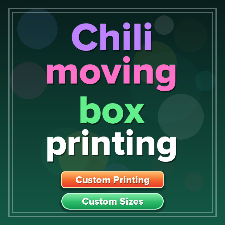Chili moving box printing