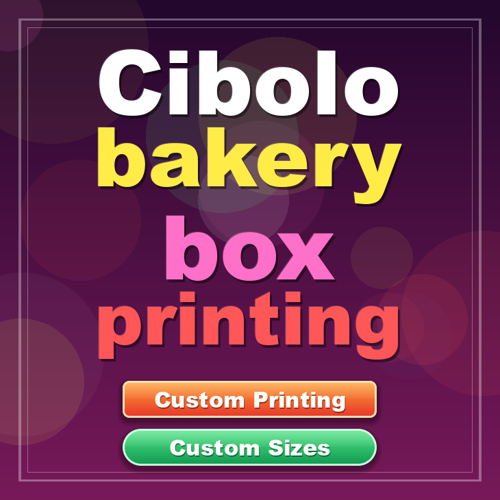 Cibolo bakery box printing