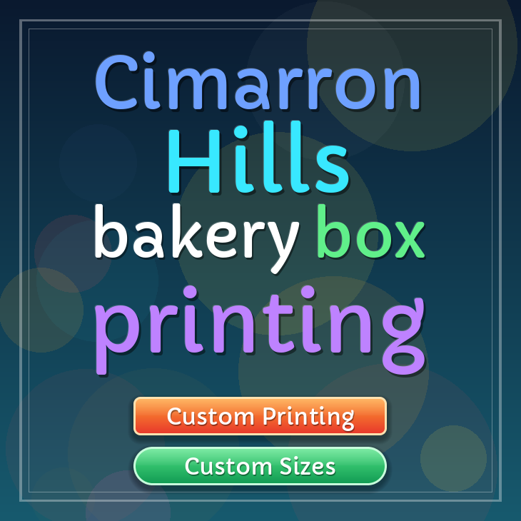 Cimarron Hills bakery box printing