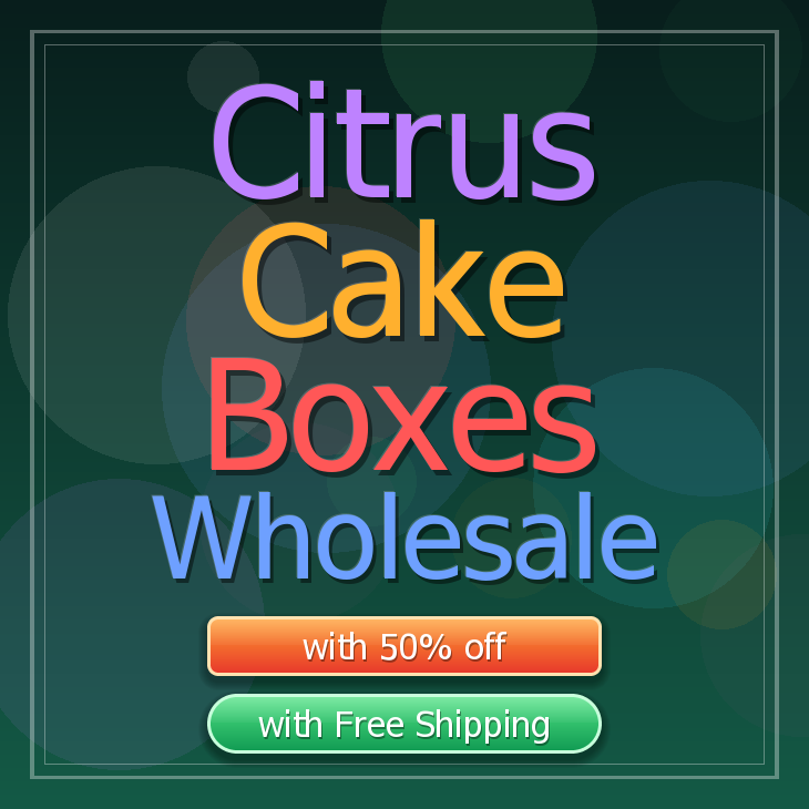 Citrus cake boxes
