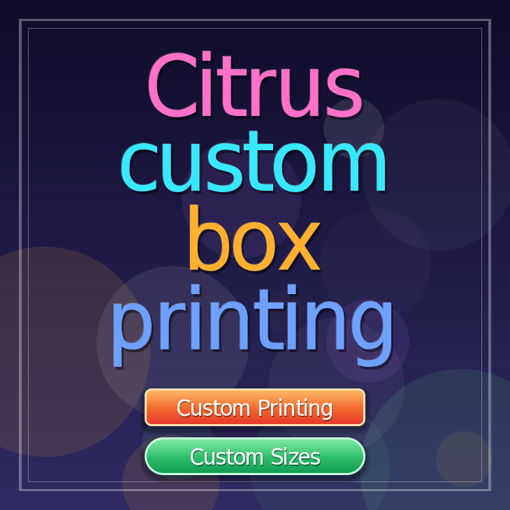 Citrus custom box printing