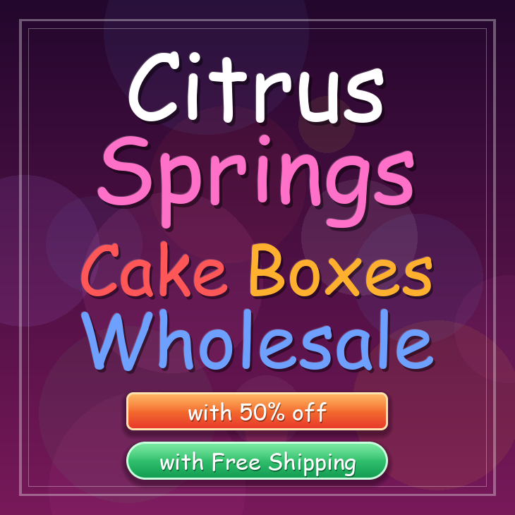 Citrus Springs cake boxes