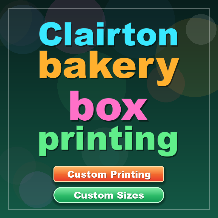 Clairton bakery box printing