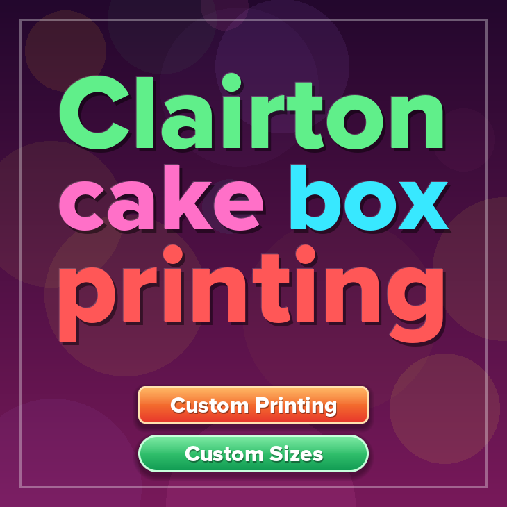 Clairton cake box printing