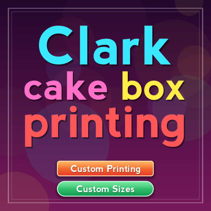 Clark cake box printing