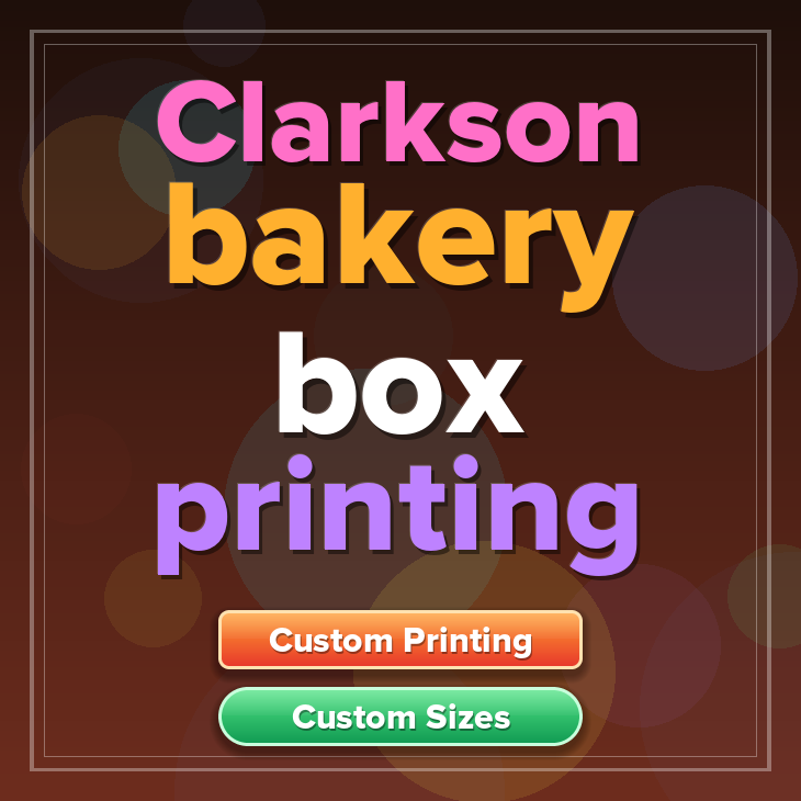 Clarkson bakery box printing
