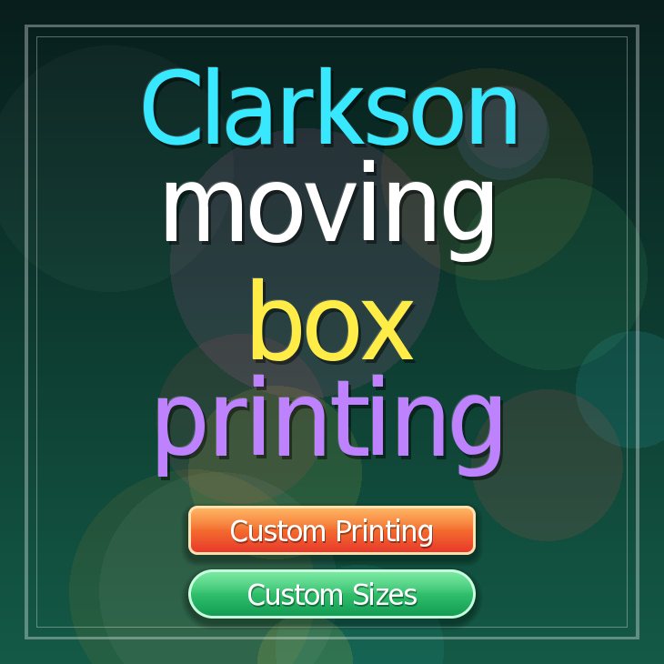Clarkson moving box printing