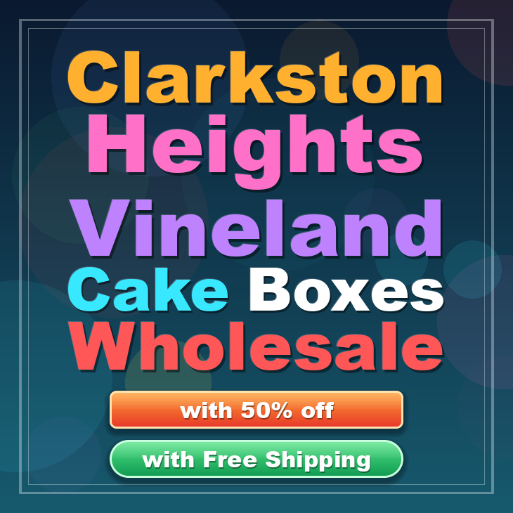 Clarkston Heights Vineland cake boxes