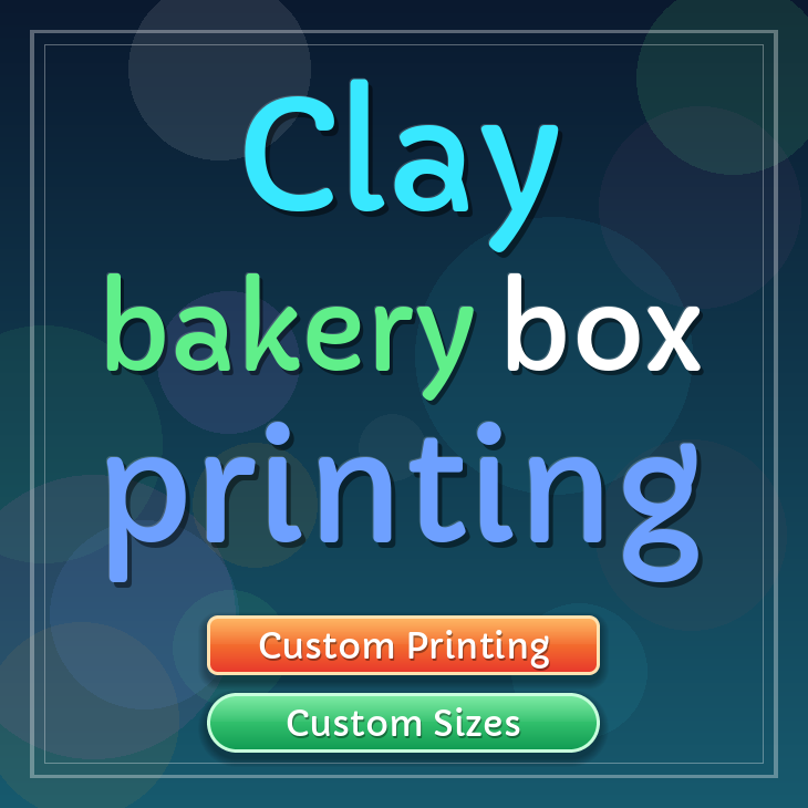 Clay bakery box printing