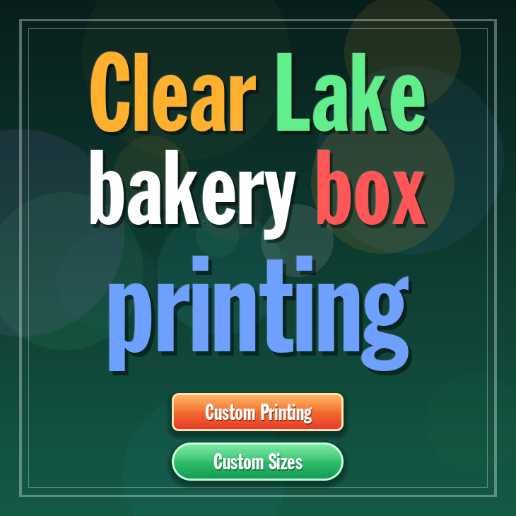 Clear Lake bakery box printing