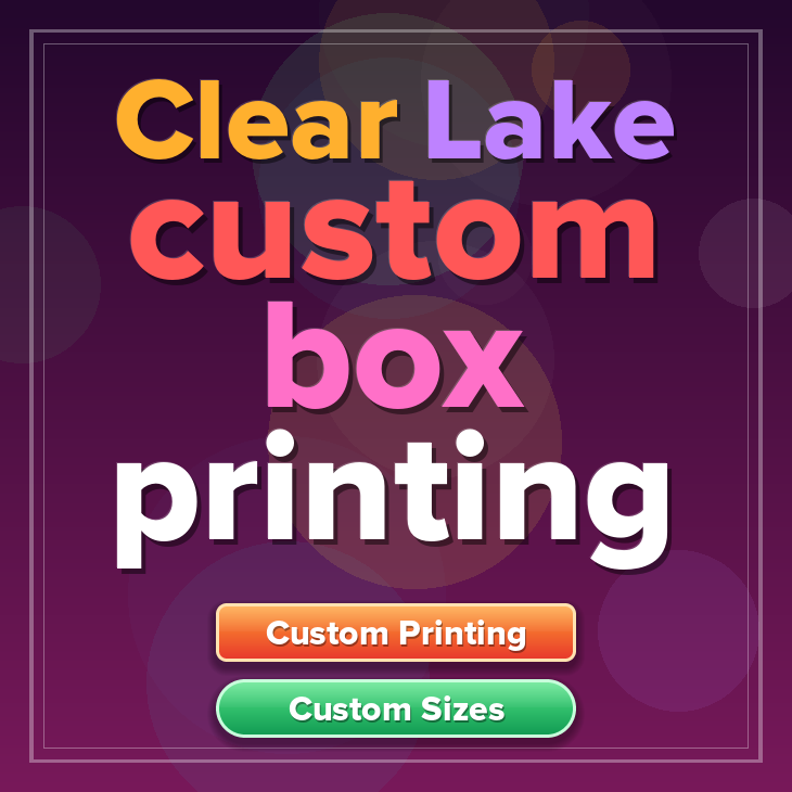 Clear Lake custom box printing