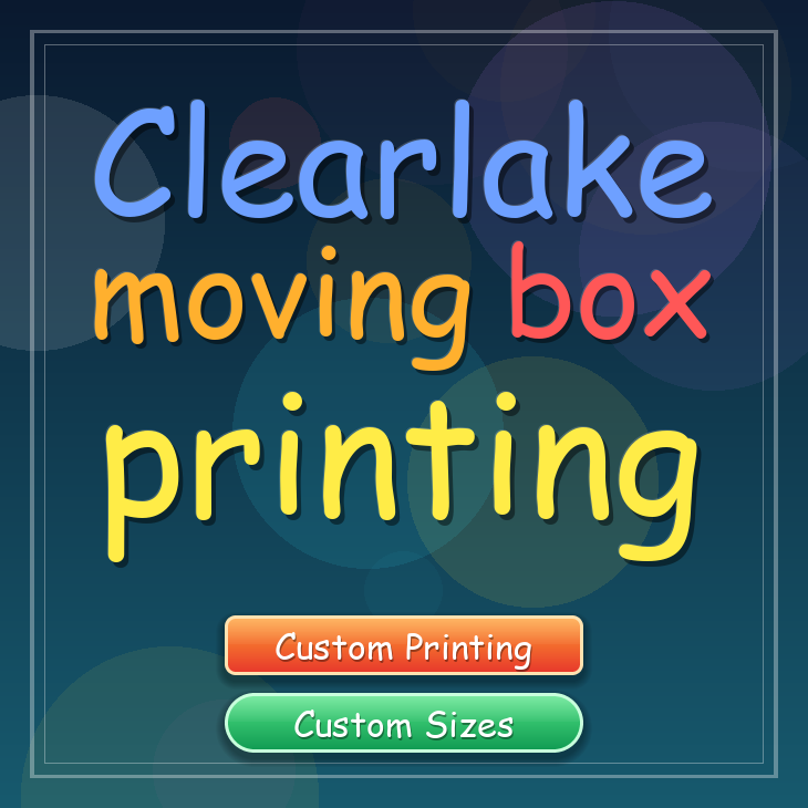 Clearlake moving box printing
