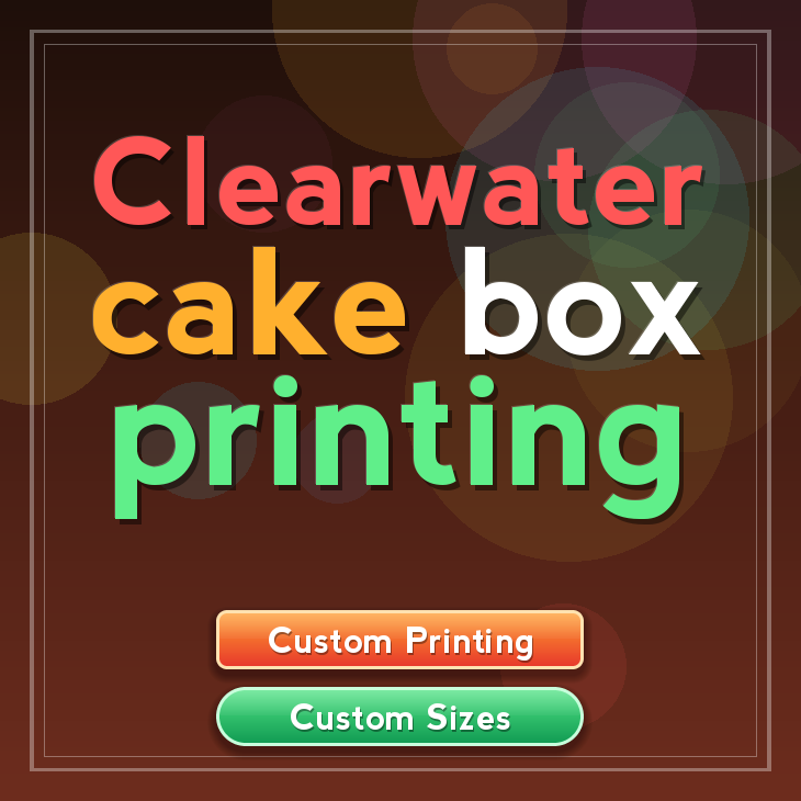 Clearwater cake box printing