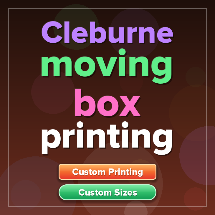 Cleburne moving box printing
