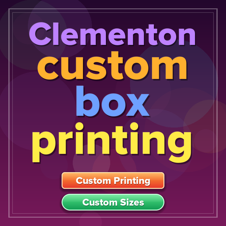 Clementon custom box printing