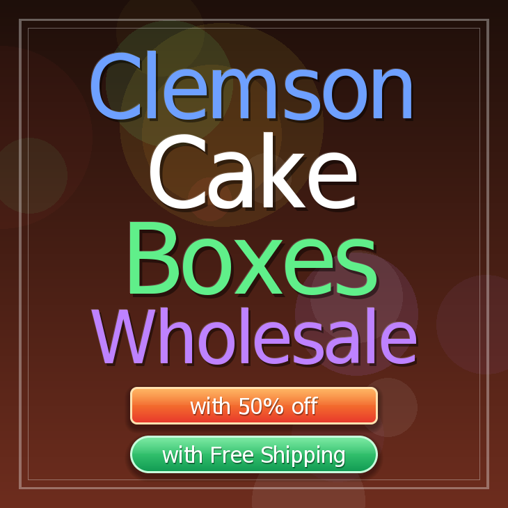 Clemson cake boxes