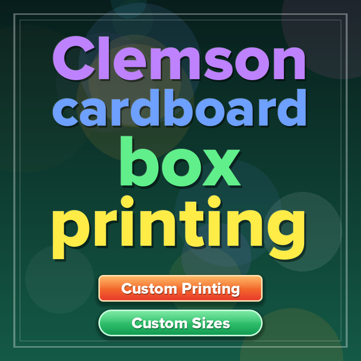 Clemson cardboard box printing