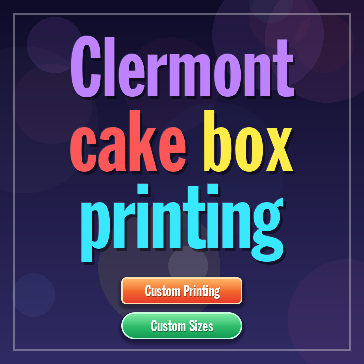 Clermont cake box printing