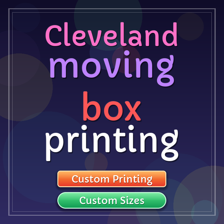 Cleveland moving box printing