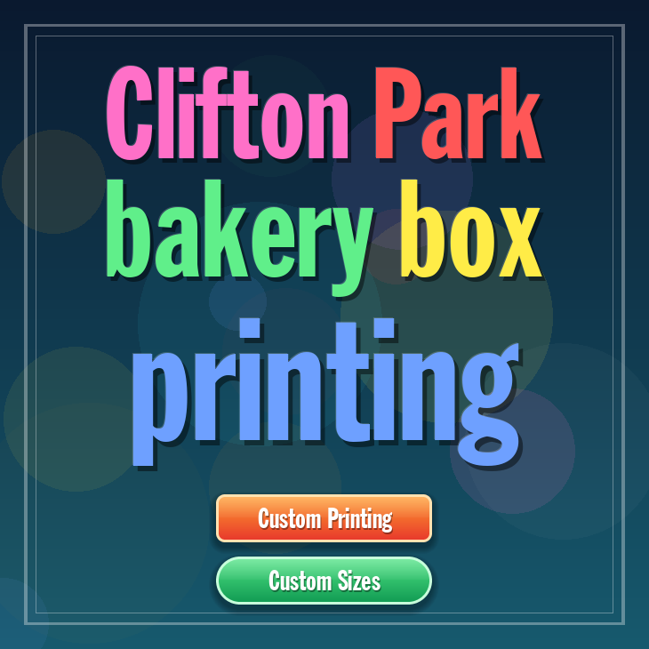 Clifton Park bakery box printing