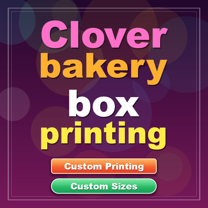 Clover bakery box printing