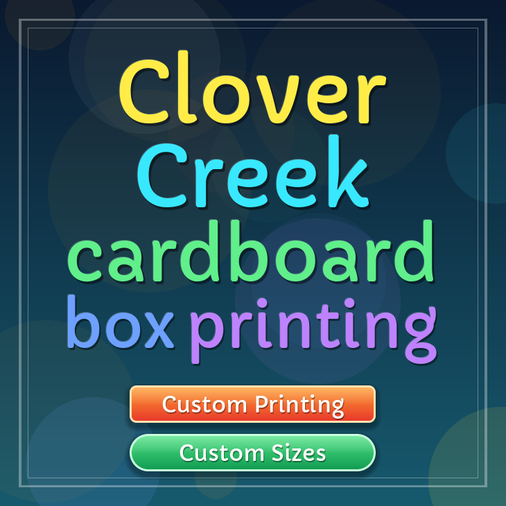 Clover Creek cardboard box printing