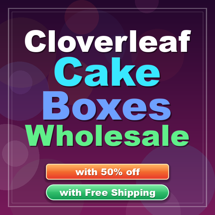 Cloverleaf cake boxes