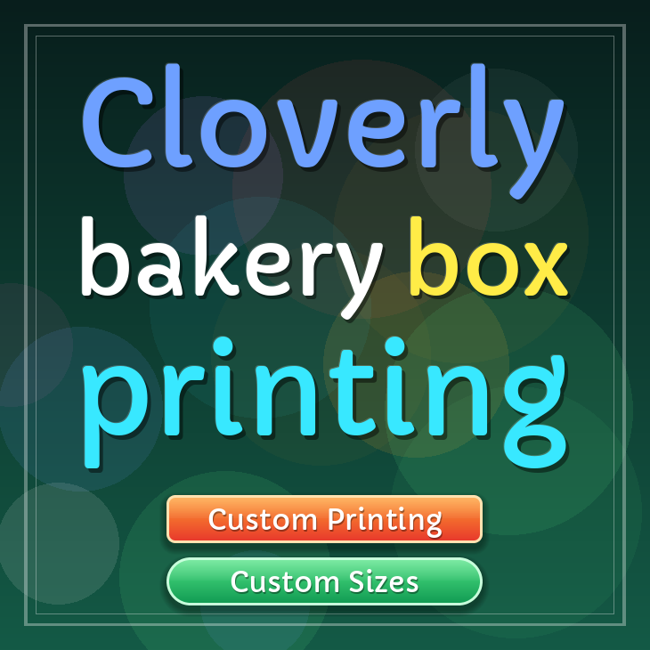 Cloverly bakery box printing