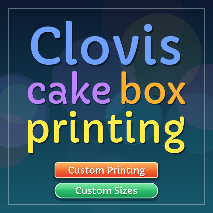 Clovis cake box printing